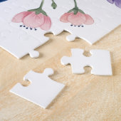  Pink Floral 1st Mother's Day Custom Keepsake ジグソーパズル (側面)