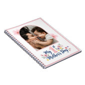  Pink Floral 1st Mother's Day Custom Keepsake ノートブック (右側)