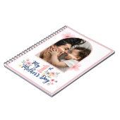  Pink Floral 1st Mother's Day Custom Keepsake ノートブック (左側)