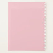  Pink Floral 1st Mother's Day Custom Keepsake プランナー手帳 (裏面)