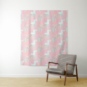 Pink Floral Aesthetic Tapestry | Romantic Wall Dec タペストリー (インサイチュ)