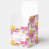 Pink Floral Baby in Bloom Baby Shower フェイバーボックス (オープン)