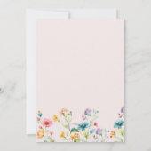 Pink Floral Baby in Bloom Baby shower Invite  招待状 (裏面)