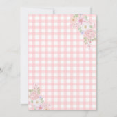 Pink Floral Ballerina Dance and Twirl Birthday 招待状 (裏面)