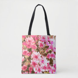 Pink Floral Bloom Pattern – Soft Botanical Design トートバッグ