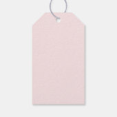 Pink Floral Boho Cowgirl Thank You Favor ギフトタグ (裏面)