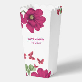 Pink Floral Butterfly Watercolor Favor Box フェイバーボックス