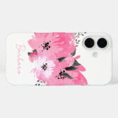 Pink Floral Case-Mate iPhoneケース (裏面 (横))