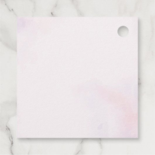 Pink Floral Communion フェイバータグ (裏面)