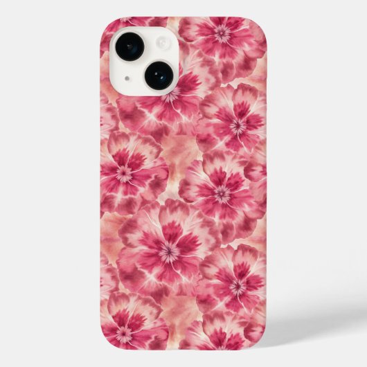 Pink Floral Coquette Case-Mate iPhoneケース (裏面)