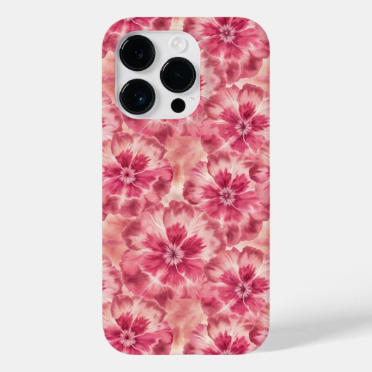 Pink Floral Coquette Case-Mate iPhoneケース (裏面)
