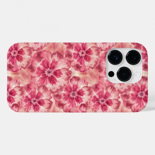 Pink Floral Coquette Case-Mate iPhoneケース (裏面 (横))