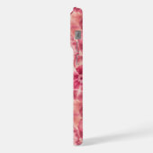 Pink Floral Coquette iPhoneケース (左側面)