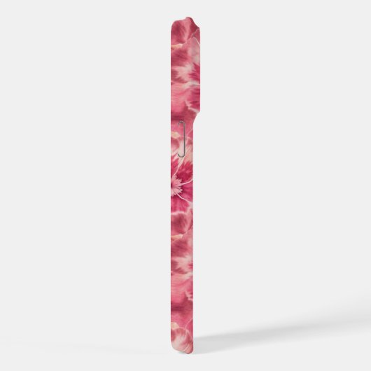 Pink Floral Coquette iPhoneケース (右側面)