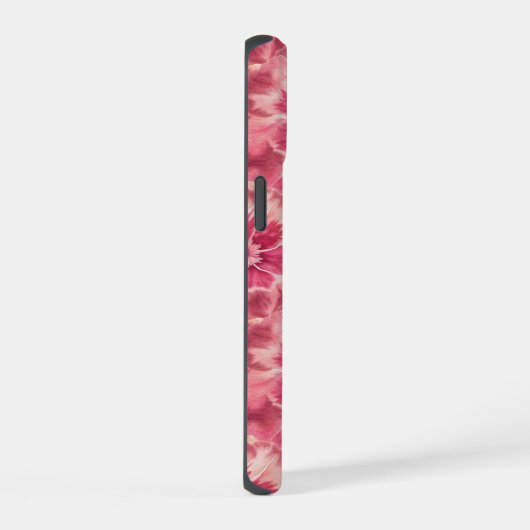 Pink Floral Coquette iPhone 15ケース (右側面)
