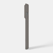 Pink Floral Crescent Moon on Dark Background – Rom iPhoneケース (左側面)