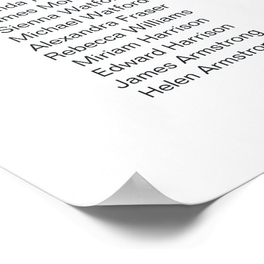 Pink Floral Cross Angel Baptism Seating Chart ポスター (角)