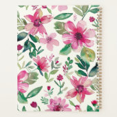 Pink Floral Custom 2026 Weekly Planner プランナー手帳 (裏面)