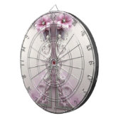 Pink Floral Dartboard ダーツボード (正面右)