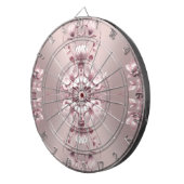 Pink Floral Dartboard ダーツボード (正面右)