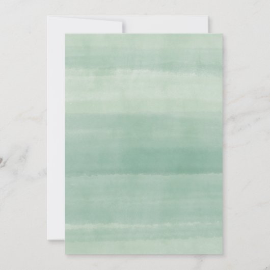 Pink Floral Desert Cactus Succulent Baby Sprinkle 招待状 (裏面)