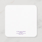 Pink Floral Earring Display Holder スクエア名刺 (裏面)