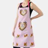 Pink Floral Faith-Inspired Kitchen Apron for Mom エプロン (インサイチュ)