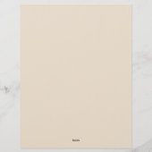 Pink Floral Fantasy with a Gold Frame Stationery レターヘッド (裏面)