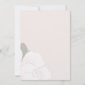 Pink Floral Flamingo Girl Birthday Invitation 招待状 (裏面)