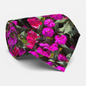 Pink Floral Flower Art Abstract Gift Wedding Favor ネクタイ (ロール)