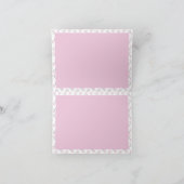 Pink Floral Flowers Thank you Card サンキューカード (内部)