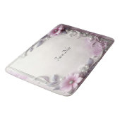 Pink Floral Frame Bath Mat バスマット (アングル)