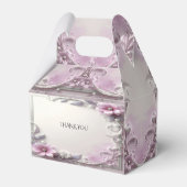 Pink Floral Frame Favor Box フェイバーボックス (裏面サイド)