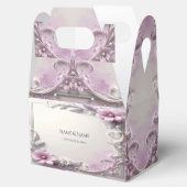 Pink Floral Frame Favor Box フェイバーボックス (オープン)