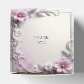 Pink Floral Frame Favor Box フェイバーボックス (上部)