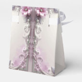 Pink Floral Frame Favor Box フェイバーボックス (裏面サイド)