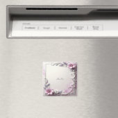 Pink Floral Frame Magnet マグネット (インサイチュ (食洗機))