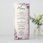 Pink Floral Frame Menu メニュー (スタンド正面)