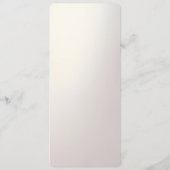 Pink Floral Frame Menu メニュー (裏面)