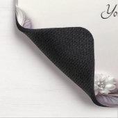 Pink Floral Frame Mousepad マウスパッド (コーナー)