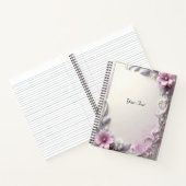 Pink Floral Frame Notebook ノートブック (内部)