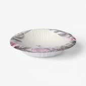 Pink Floral Frame Paper Bowls ペーパーボウル (傾斜あり)