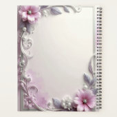 Pink Floral Frame Planner プランナー手帳 (裏面)