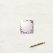 Pink Floral Frame Post it Notes ポストイット (デスク上)