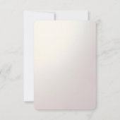 Pink Floral Frame RSVP Card (裏面)
