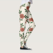 Pink Floral Garden Legging Print レギンス (右)
