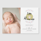 Pink Floral Garland Princess Crown Newborn Girl  (正面)