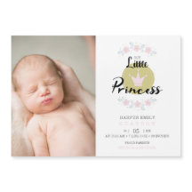 Pink Floral Garland Princess Crown Newborn Girl 