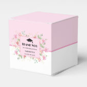 Pink Floral Graduation  フェイバーボックス (正面サイド)