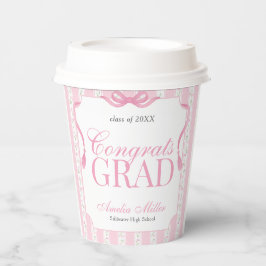 Pink Floral Graduation 紙コップ